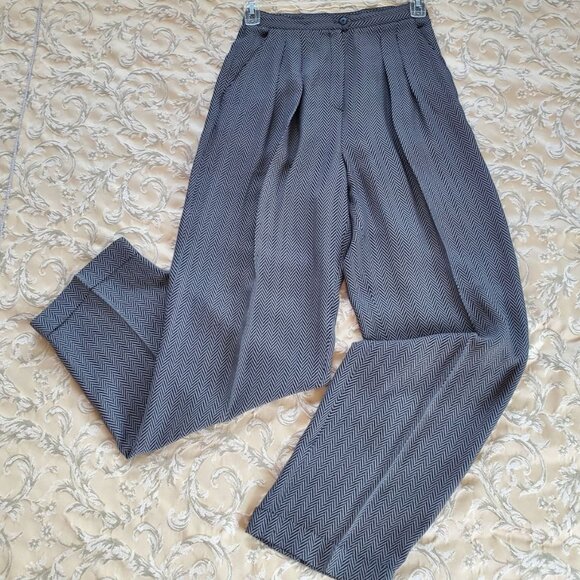 Rena Rowan Elegant High Rise Dress Trousers for Women. Size 6 - Picture 2 of 11